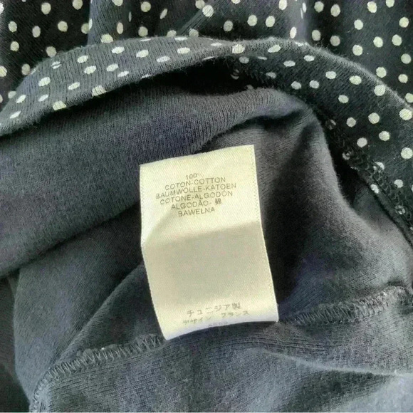 Petit Bateau Polka Dot Shirt with Peter Pan Collar Size 5 - Picture 5 of 5